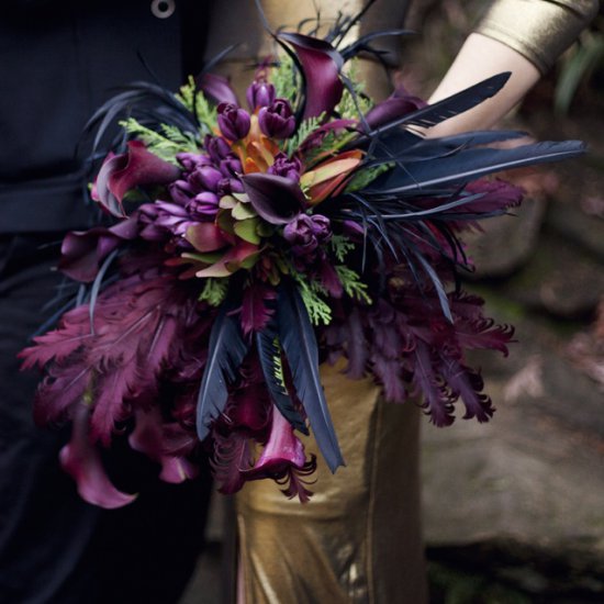 Alternative wedding bouquet.