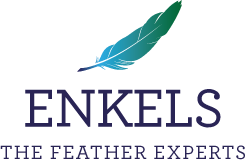 logo Enkels Feathers - Enkels. Gli esperti in piume.