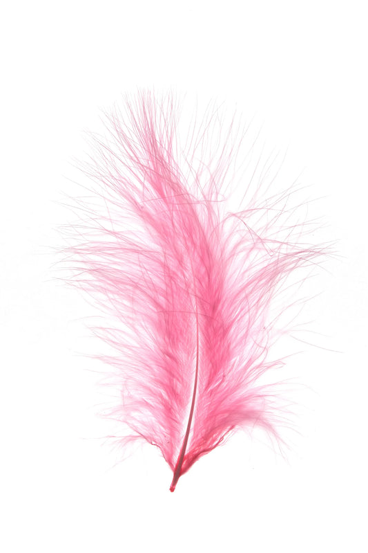 Marabou 12-15cm rose clair