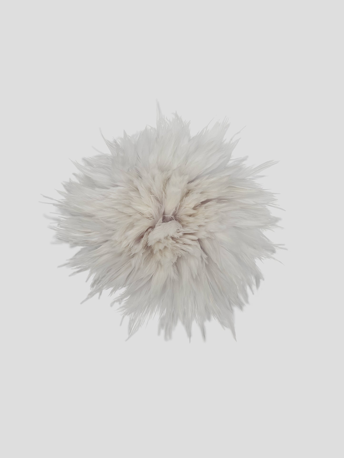 Haan wit 12-14cm op draad