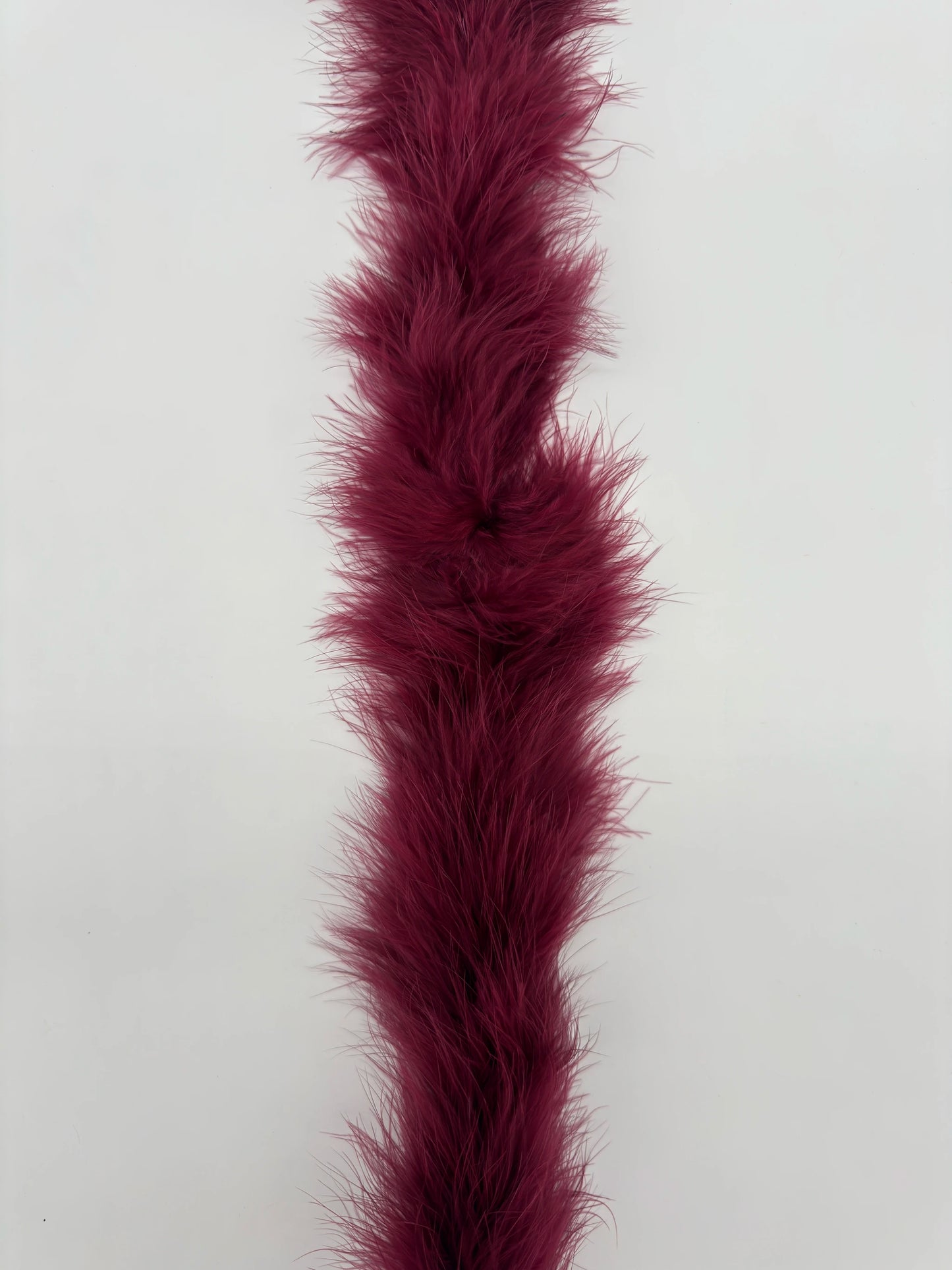 Boa marabú 180cm burdeos
