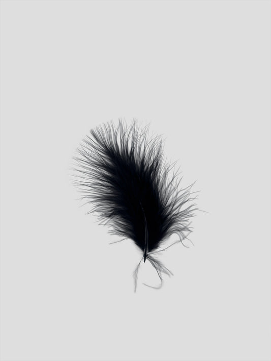Marabou 12-15cm zwart
