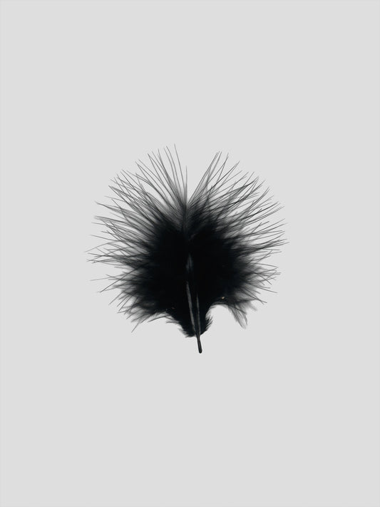 Marabou 7cm zwart