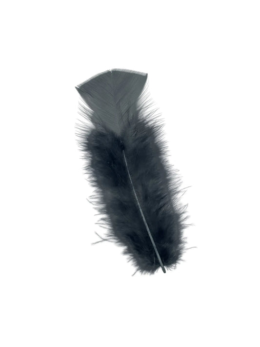 Plumas planas 15cm antracita