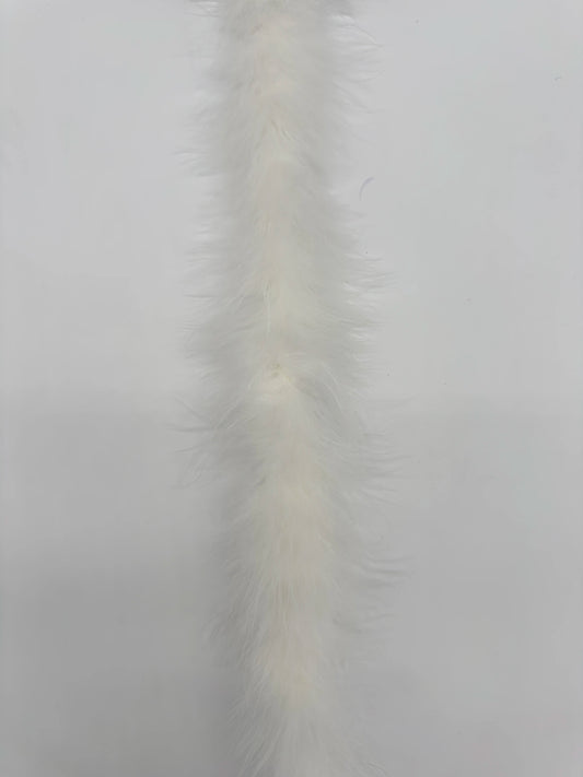 Boa marabú 180cm blanca