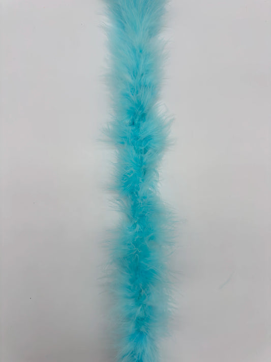Boa marabú 180cm azul claro