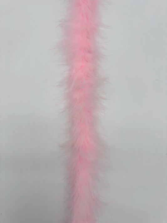 Boa marabú 180cm rosa claro