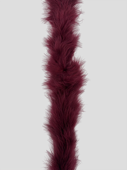 Boa marabú 180cm burdeos