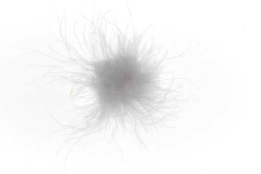 Pompon con etiqueta blanca 3cm