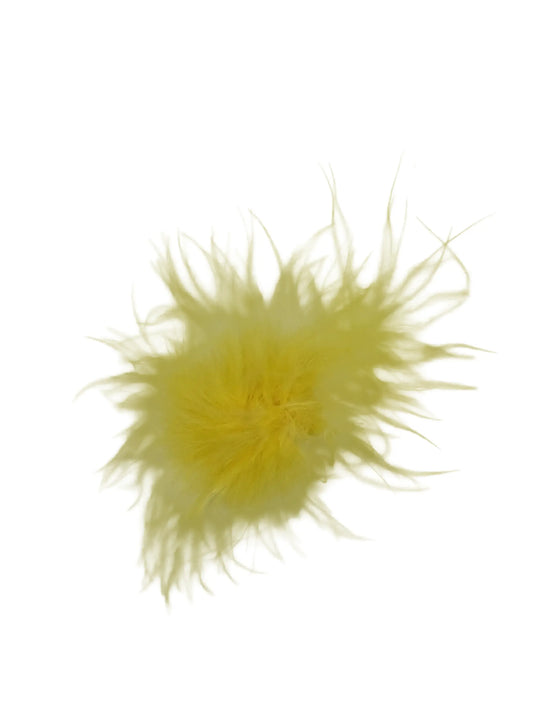 Pompon con etiqueta amarillo de Pascua 3cm