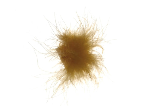 Pompon con etiqueta camel 3cm