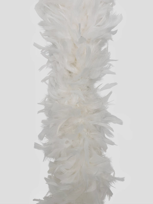 Boa en Plumes Blanches et Fils Dorés - Accessoire Thème Gatsby Boa en Plumes Blanches et Fils Dorés - Accessoire Thème Gatsby
