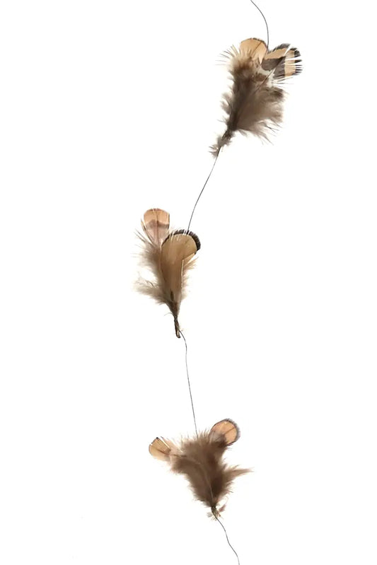 Guirnalda de plumas de faisán real 2.20m