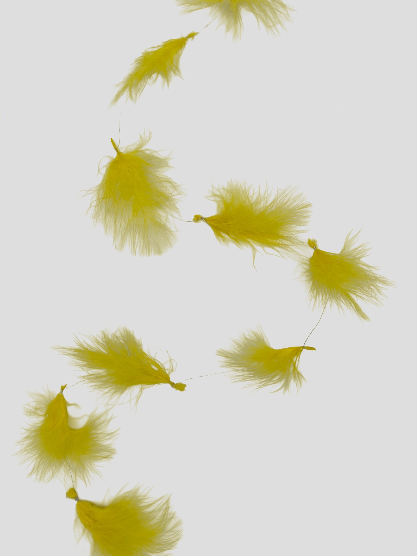 Guirlande Marabou 220cm paasgeel