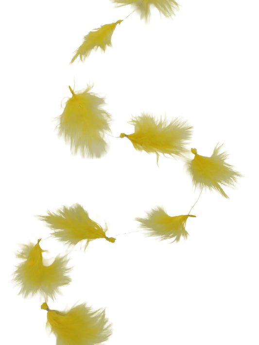 Guirnalda marabú 220cm amarillo de Pascua