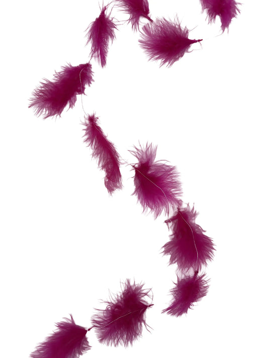 Guirnalda Marabú 220cm fucsia