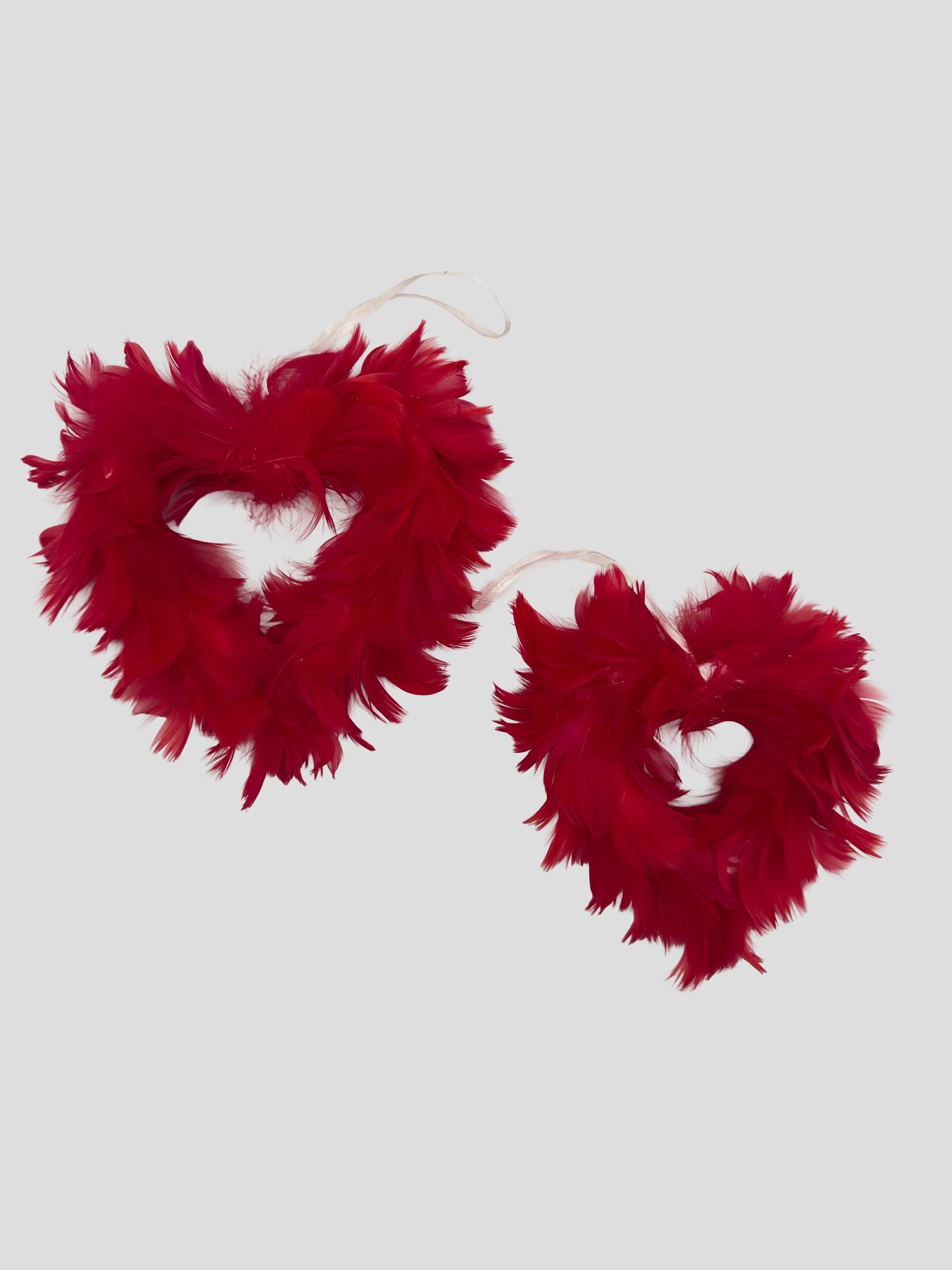 Valentijn hartjes op om te hangen 20cm en 12cm rood